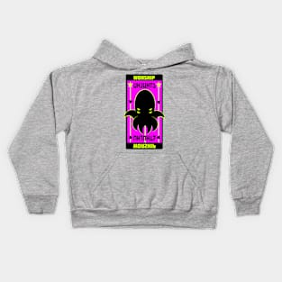 Worship Cthulhu Propaganda Poster Kids Hoodie